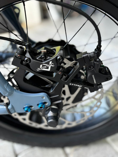 220mm rotor + dual caliper mount kit